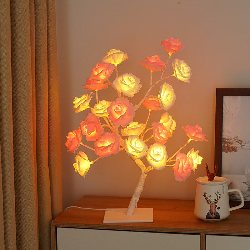 Rosas Decorativas - Luz de LED 3D