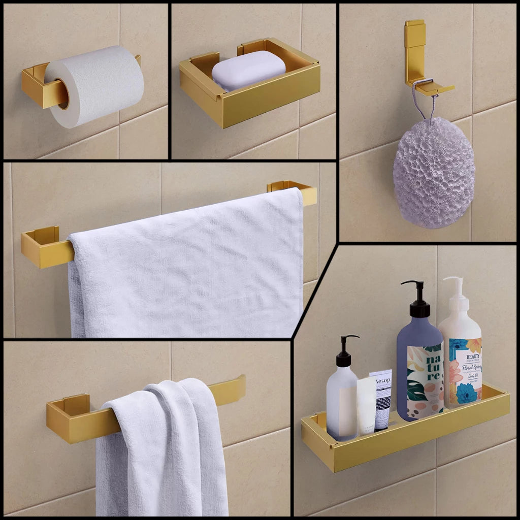 Kit Acessórios Para Banheiro 6 Peças Moderno