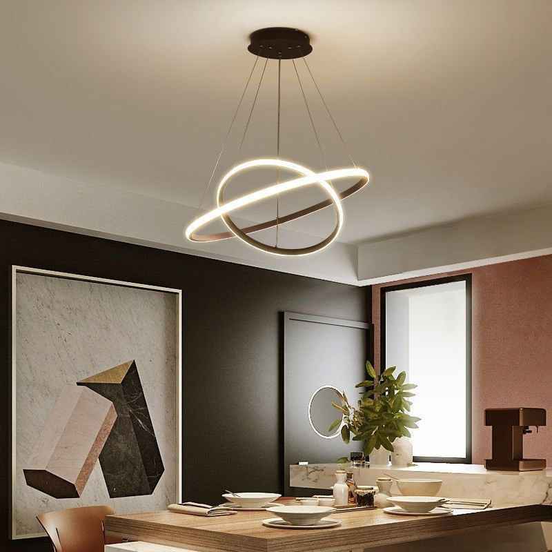 (3 cores em 1) Lustre Pendente Luminária de Teto Led Decoração Minimalista Moderno Plafon para Sala Quarto Cozinha Ceiling Light AC20