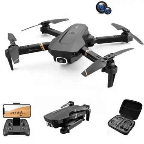 Drone Quadrocopter V4 RC 4K Equipado com 1 ou 2 Câmeras