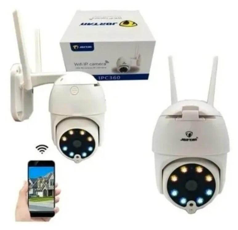 Câmera Ip Speed Dome Sensor Inteligente de Movimento Wi-fi À Prova D'água Auto Tracking Visão Noturna
